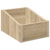 vidaXL Caixa de Discos LP Carvalho Sonoma 23 x 33 x 16 cm