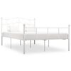 vidaXL Estrutura de cama 140x200 cm metal branco