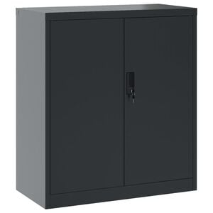 vidaXL Arquivador 79x40x90 cm a&ccedil;o antracite