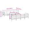 vidaXL 9 pcs conj. sof&aacute;s jardim c/ almofad&otilde;es madeira abeto-de-douglas
