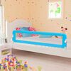 vidaXL Barra de seguran&ccedil;a p/ cama infantil 180x42cm poli&eacute;ster azul