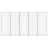 vidaXL Muro gabi&atilde;o com tampas a&ccedil;o galvanizado 300x30x150 cm