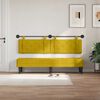 vidaXL Cabeceira Suspensa Amarelo 190 x 55 x 5 cm Veludo