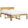 vidaXL Estrutura de Cama de Casal com Cabeceira ROSTOCK Branco