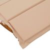 vidaXL Espreguiçadeira com almofada 2 pcs Castanho 60 x 154 x 74cm