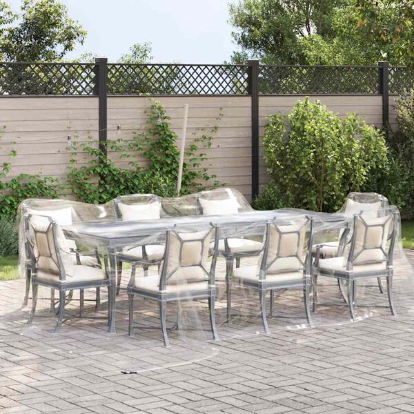 vidaXL Encerado transparente com ilh&oacute;s 4x6 m PVC