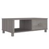 vidaXL Mesa de centro HAMAR 100x55x35 cm pinho maci&ccedil;o cinza-claro
