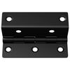 vidaXL Dobradi&ccedil;a 2 pcs Preto 38 x 17 x 60 mm Ferro