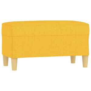 vidaXL Banco 70x35x41 cm tecido amarelo-claro