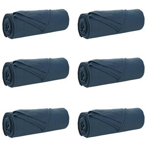 vidaXL Cobertores de Sof&aacute; 6 unid. Azul Marinho 280 x 210 cm 4.74 kg L&atilde;