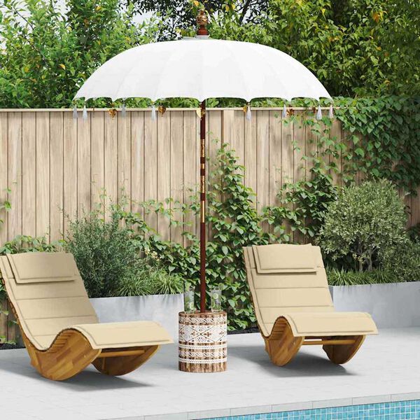 vidaXL Parasol Balin&ecirc;s com Base 260 180-190 cm