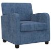 vidaXL poltrona Azul Chenille
