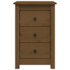 vidaXL Mesas de cabeceira 2pcs 40x35x61,5 cm pinho maciço castanho mel