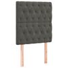 vidaXL Cama com molas/colch&atilde;o 80x200 cm veludo cinza-escuro