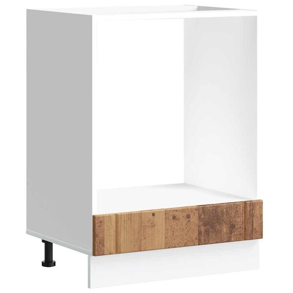 vidaXL Armário Forno Lucca derivados de madeira madeira velha