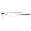vidaXL Estrutura de Toldo Manual com LEDs Branco e Antracite 4 &times; 3,5 m