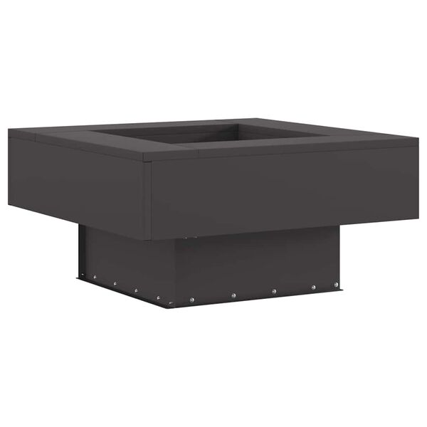vidaXL Fire Pit Preto 60 x 60 x 30 cm A&ccedil;o