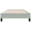 vidaXL Estrutura de cama sem colchão 80x220 cm veludo cinzento-claro