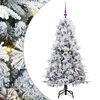 vidaXL &Aacute;rvore de Natal Articulada Artificial Branco 150 cm PE e PVC