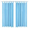 vidaXL Cortinas de cetim com presilhas 2 pcs 140x225 cm turquesa