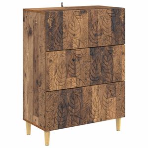vidaXL Gabinete de Gavetas Madeira antiga 66 x 34,5 x 90 cm