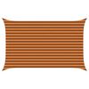 vidaXL Vela de sombra solar Laranja e Marrom 4 x 2,5 m