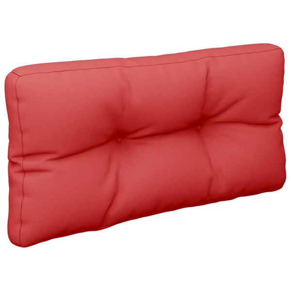 vidaXL Almofad&atilde;o para sof&aacute; de paletes 70x40x12 cm tecido vermelho
