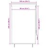 vidaXL Estore de rolo para exterior 100x250 cm creme