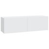 vidaXL Conjunto m&oacute;veis de TV 7 pcs madeira processada branco