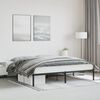 vidaXL Estrutura de cama 200x200 cm metal preto