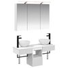 vidaXL Conjunto de Arm&aacute;rios para Banheiro 4 unid. Branco