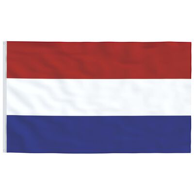 vidaXL Bandeira dos Países Baixos e mastro 6,23 m alumínio