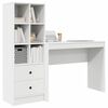 vidaXL Mesa com gaveta 2 pcs Branco