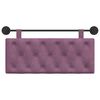 vidaXL Cabeceira Suspensa Roxo 110 x 55 x 7 cm Veludo
