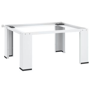 vidaXL Base/apoio para m&aacute;quina de lavar branco