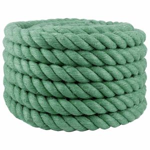 vidaXL Corda de Juta 36 mm Verde 100% juta Tossa