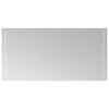 vidaXL Espelho de banheiro LED Transparente 100 x 50 cm Retangular