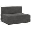 vidaXL Sof&aacute; Cama Dobr&aacute;vel Cinzento-Escuro 100 x 80 x 60 cm Tecido