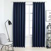 vidaXL Cortinas blackout com ganchos 2 pcs 140x245 cm azul