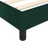 vidaXL Estrutura de cama com molas 90x200 cm veludo verde-escuro