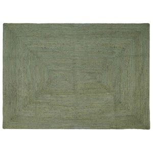 vidaXL Tapetes de &aacute;rea Retangular Verde-Azeitona 200 x 290 cm Juta