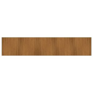 vidaXL Tapete retangular 100x1000 cm bambu castanho