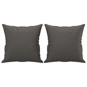 vidaXL Almofadas decorativas 2 pcs 40x40 cm couro artificial cinzento