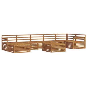 vidaXL Conjunto de Sof&aacute;s para Exterior 8 pcs Natural