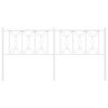 vidaXL Cabeceira de cama 180 cm metal branco