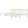 vidaXL Cama extra longa sem colch&atilde;o 140x210 cm pinho maci&ccedil;o branco