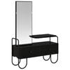 vidaXL Mesa de vestir com gaveta Carvalho Preto 100 x 36,5 x 136 cm