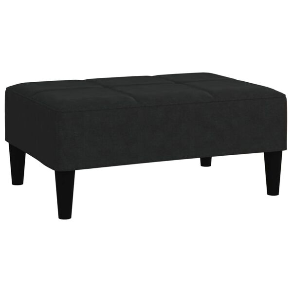 vidaXL Banco tecido de microfibra preto