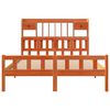vidaXL Cama com estante sem colch&atilde;o 150x200 cm pinho maci&ccedil;o