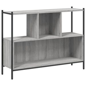 vidaXL Estante 102x28x77,5 cm derivados de madeira cinzento sonoma